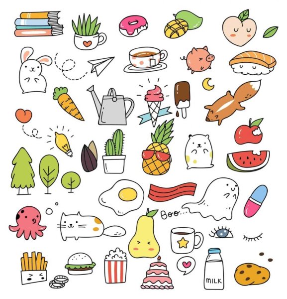 Наклейки для срисовки