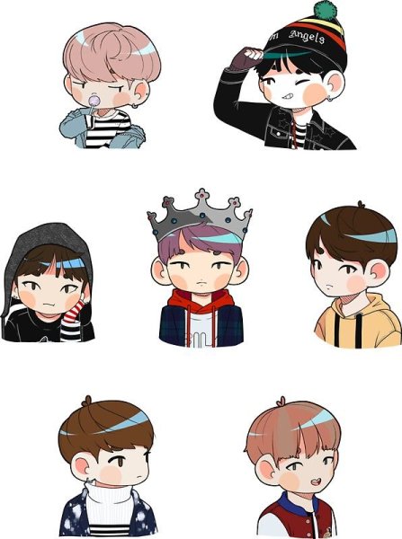 Чиби БТС спринг дей