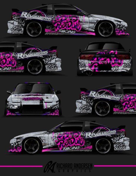 Nissan 180sx развертка