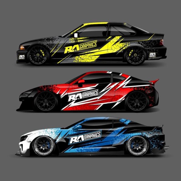 Винилы спортивных машин