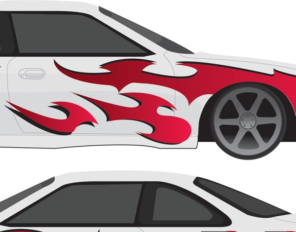 Livery Drift s15 развертка Flame