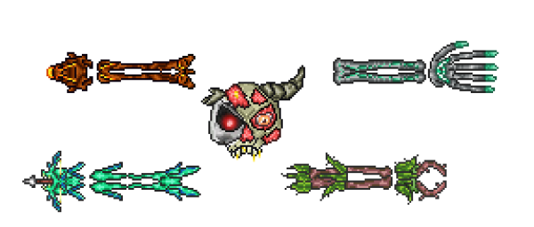 Стикеры террария боссы