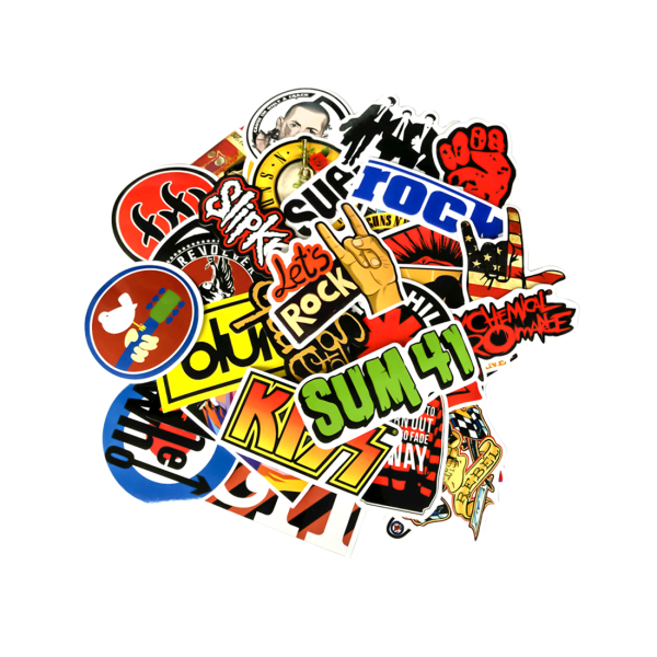 Наклейки в стиле рок