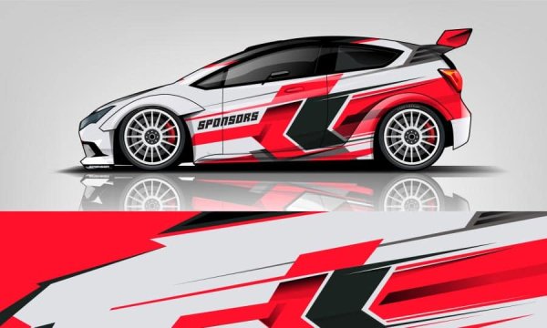 Гоночные наклейки на авто