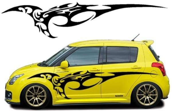 Наклейки на авто узоры