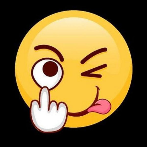 Смайлик показывает язык