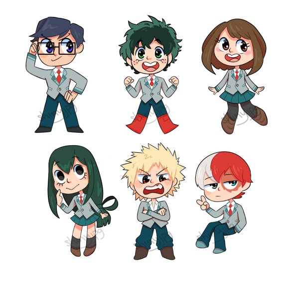 Моя геройская Академия Стикеры