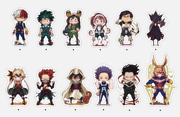 Наклейки моя геройская Академия