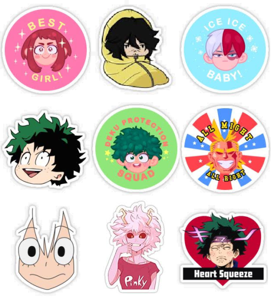 Мга Мидория Стикеры