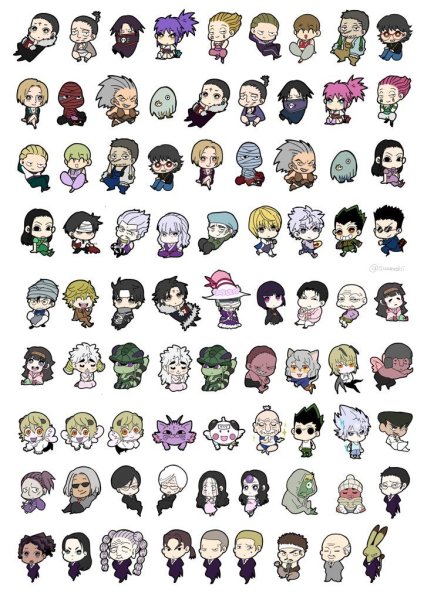 Персонажи Хантер Хантер Чиби