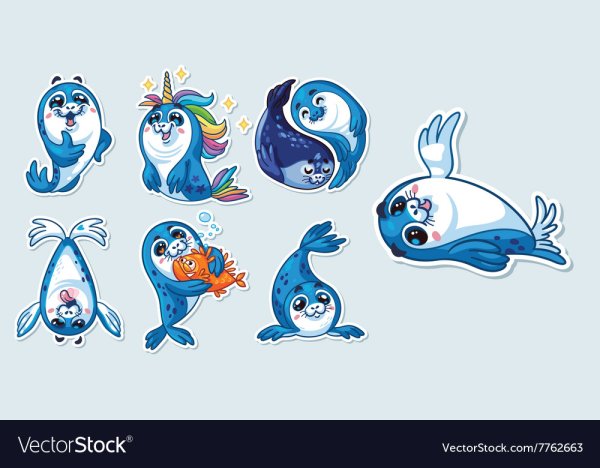 Стилизованный морской котик