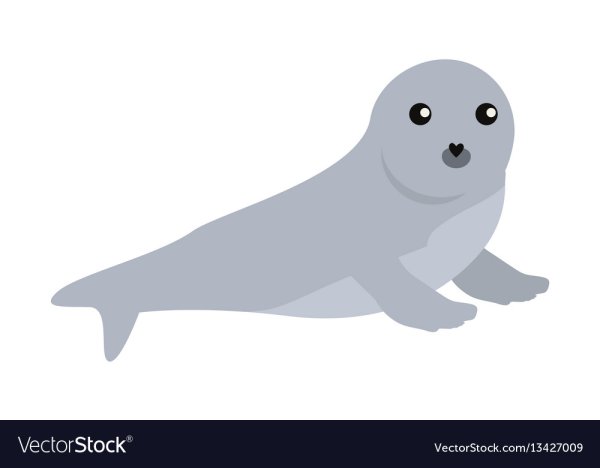 Тюлень вектор флэт