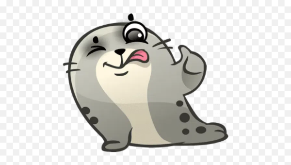 Тюлень стикер