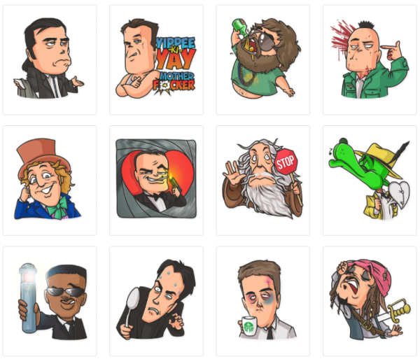 Стикеры герои фильмов