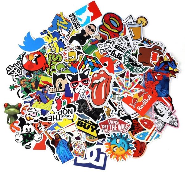 Стикеры современные