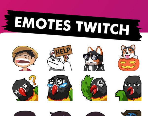 Смайлики twitch