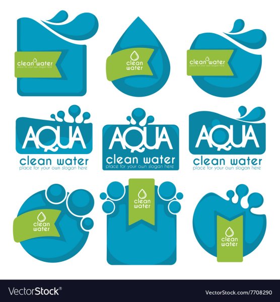 Наклейка чистая вода