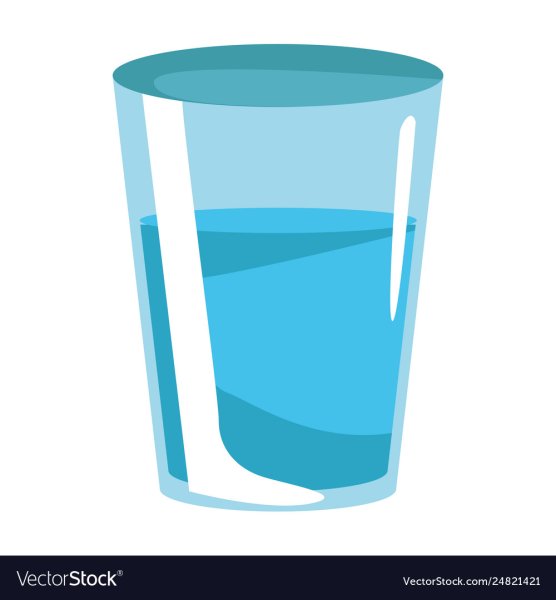 Стакан воды вектор