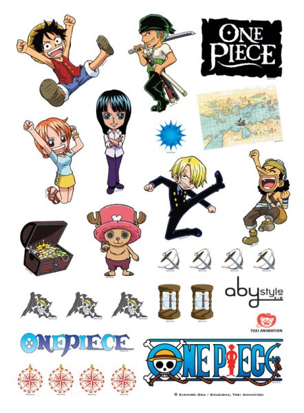 Ван Пис наклейки для печати