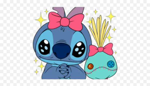 Улыбка Стича с сердечком