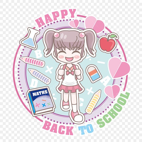 Стикеры вектор девушки