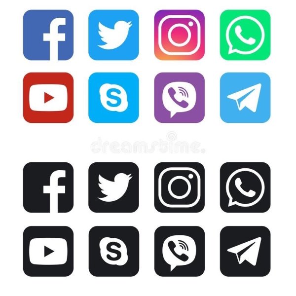 Иконка Инстаграм и телеграм