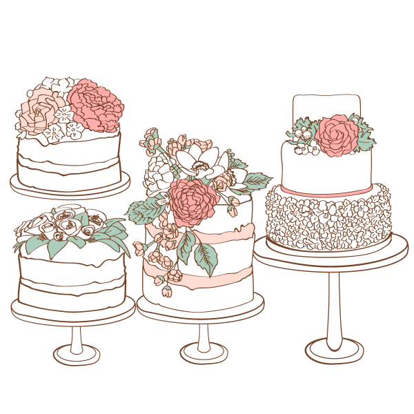 Торт рисунок