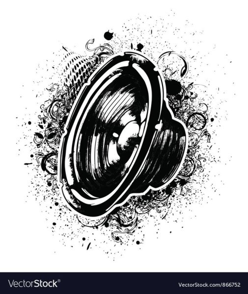 Динамик нарисованный