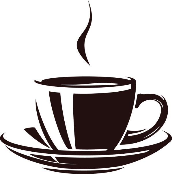 Чашка кофе силуэт