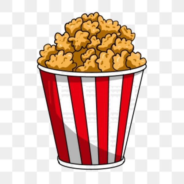 Попкорн рисунок для срисовки