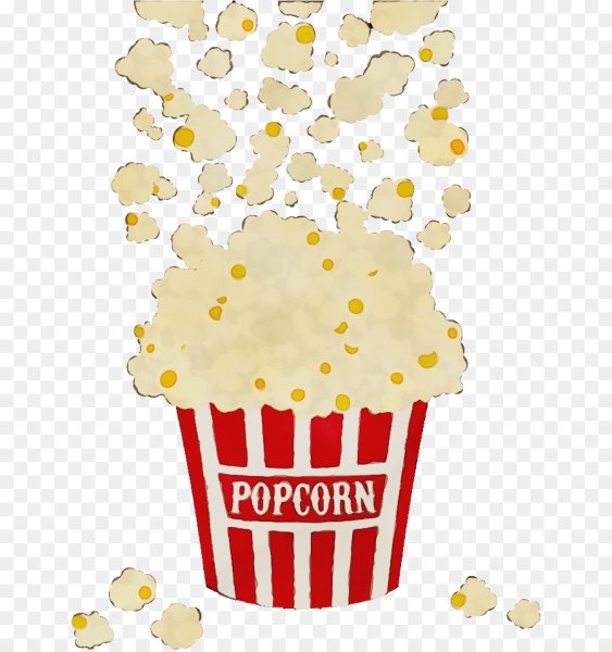 Стикер для рекламы попкорна