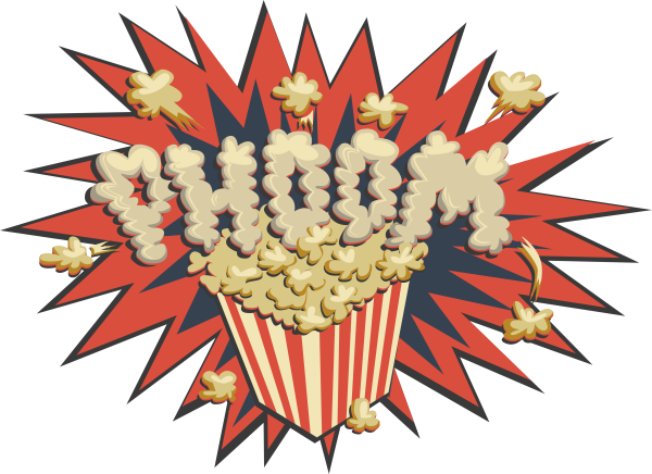 Попкорн разлетается