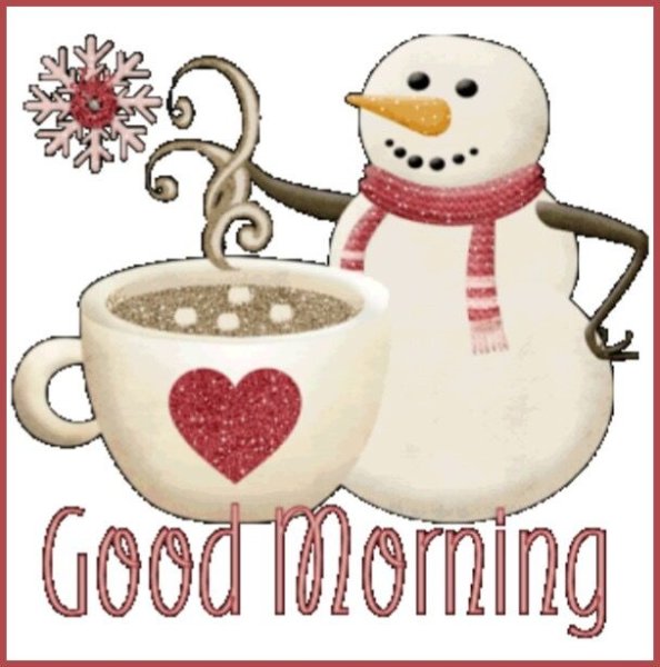 Стикеры с добрым зимним утром прикольные
