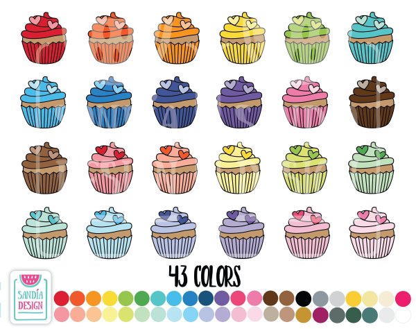 Рисование капкейк