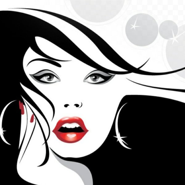 Силуэт для парикмахерской