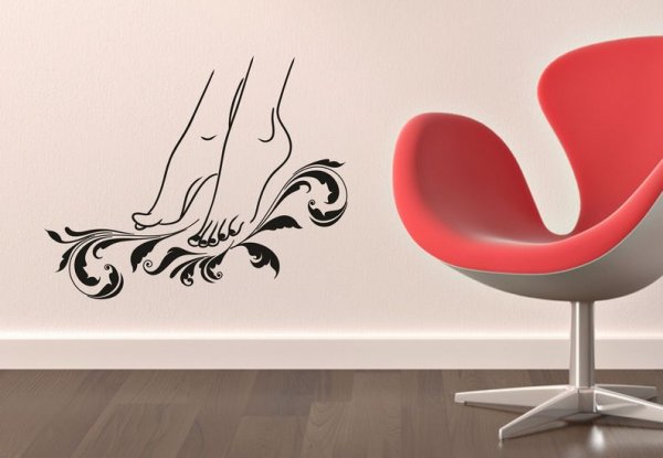 Рекламные наклейки для салона красоты