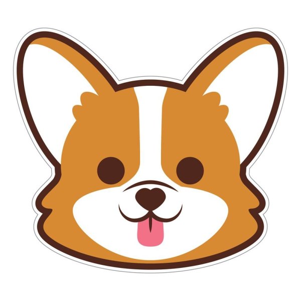 Корги Каваи Стикеры