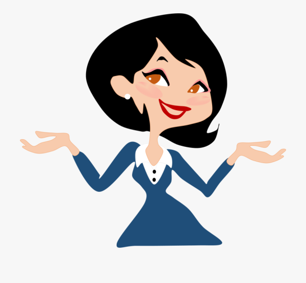 Девушка улыбается вектор