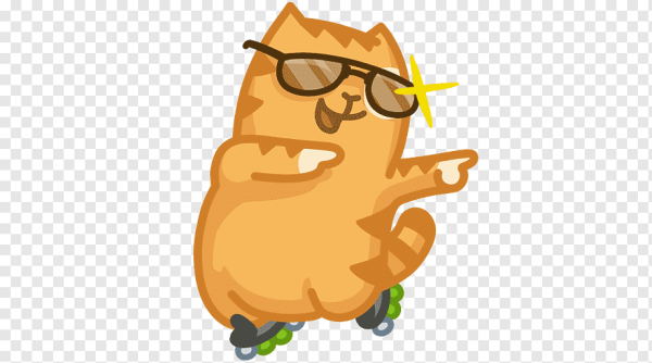 Кот в хлебушке стикер