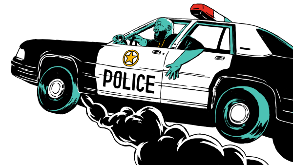 Стикеры с полицейскими машинами