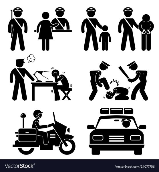 Иконка полиции и преступника