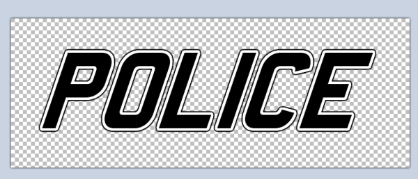 Police надпись