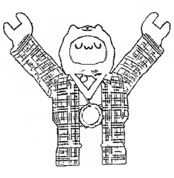 Раскраска Йоши РОБЛОКС