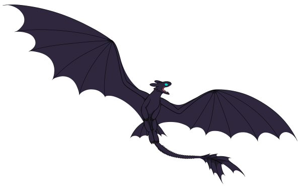 Дракон Беззубик вектор