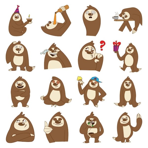 Наклейка на авто Ленивец