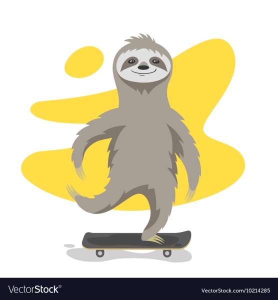 Ленивец Джо Стикеры