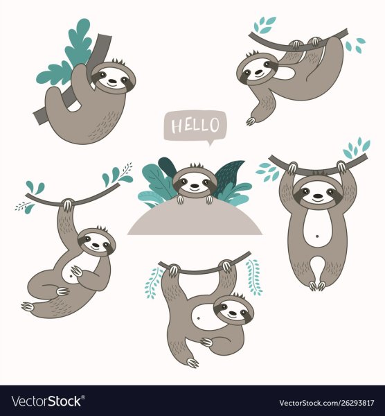 Стикер "Ленивец"