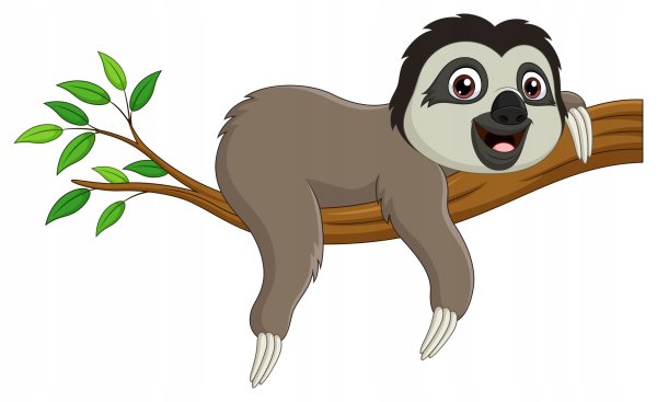 Милые ленивцы Стикеры