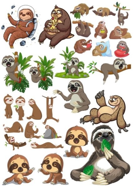 Ленивец стилизованный