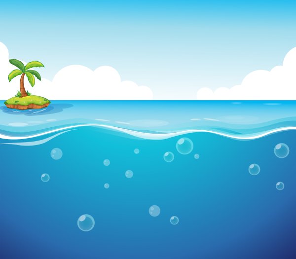 Волны дети на море